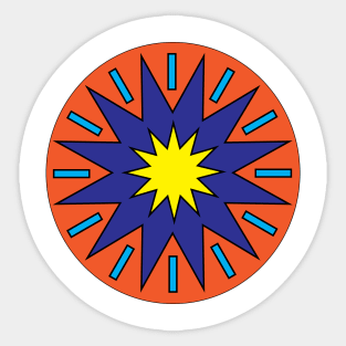 Star Circle design. Sticker